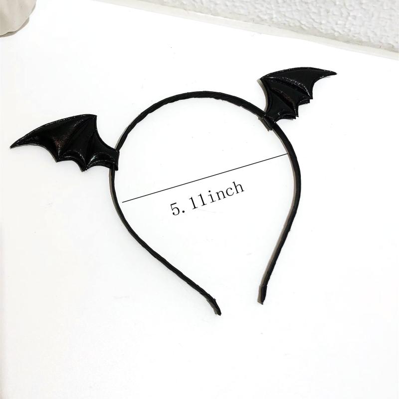 Halloween Bat Headband Funny Bat Wings Hair Hoop for Cosplay Party