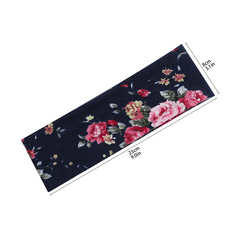 Flower Printed Headband Sports Yoga Sweat Absorption Elastic Hairband