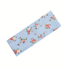 Flower Printed Headband Sports Yoga Sweat Absorption Elastic Hairband