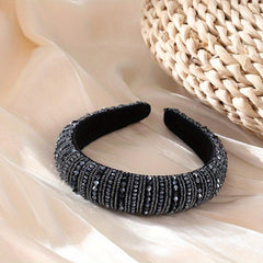 Baroque Crystal Beaded Hair Band Glitter Headdress Hair Accessories Women