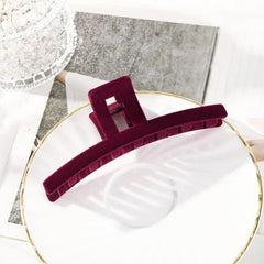 Frosted Solid Hair Claw Plastic Non Slip Long Big Hair Clip Styling Accessories