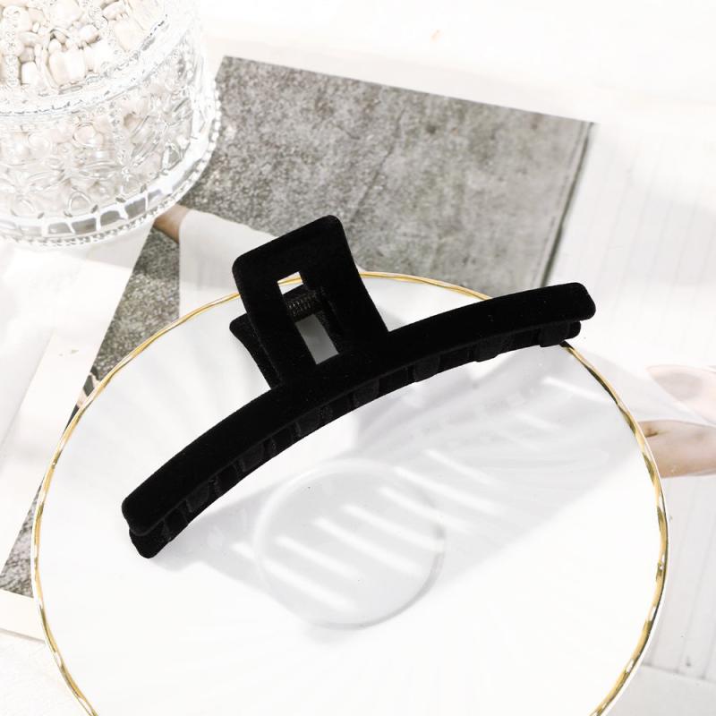 Frosted Solid Hair Claw Plastic Non Slip Long Big Hair Clip Styling Accessories