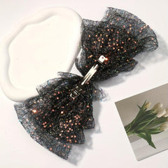 Large Mesh Sequin Hair Clip French Barrette Hair Accessories