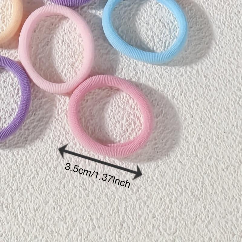 Rainbow Hair Rope Thick Hair Ring Seamless Ponytail