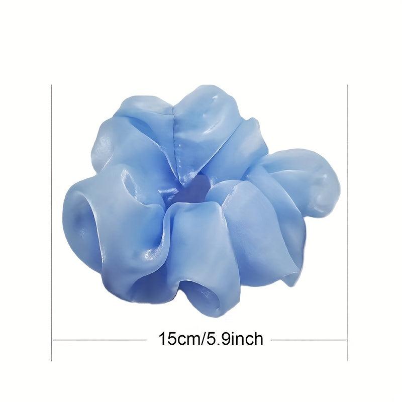 6pcs Silky Scrunchies Hair Tie Solid Hair Rope Hair Accessories For Women Girls