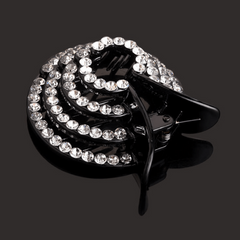 Vintage Rhinestone Hair Claw Glitter Ponytail Holder Hair Clip