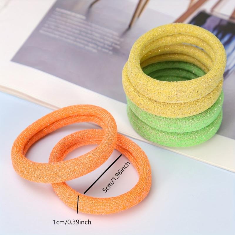 Sequin Hair Ties No Damage Hair Style Accessory