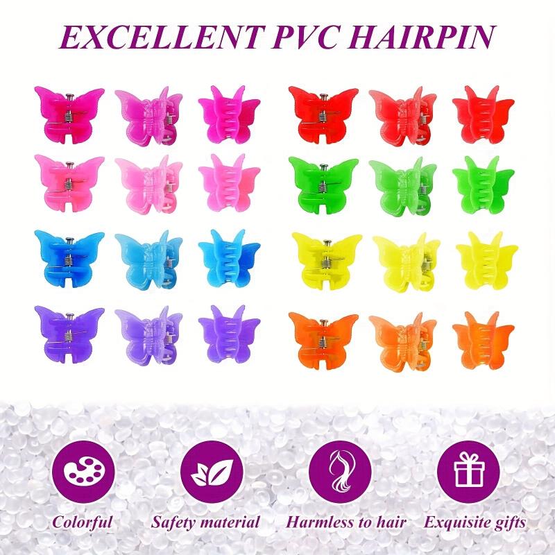 50pcs Butterfly Hair Claw Minimalist Accessory