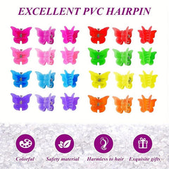 50pcs Butterfly Hair Claw Minimalist Accessory