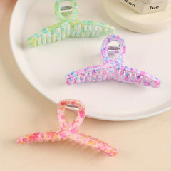 Colorful Ink Mark Hair Claw Style Hair Claw Nonslip Ponytail Shark Claw