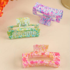 Colorful Ink Mark Hair Claw Style Hair Claw Nonslip Ponytail Shark Claw