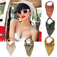 Floral Triangle Towel Hair Band Elastic Headband