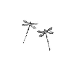 2pcs Alloy Dragonfly Hairpin for Side Hair, Sweet Hair Clip