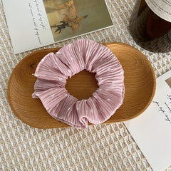 5pcs Polka Dot Print Hair Rope Scrunchies Girls Hair Tie Ponytail Holder
