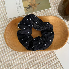 5pcs Polka Dot Print Hair Rope Scrunchies Girls Hair Tie Ponytail Holder