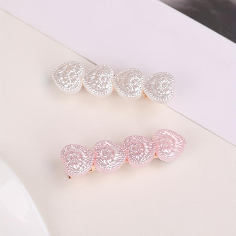 Heart Shape Hair Clip Duck Billed Clip Bangs Clip Hair Accessorie