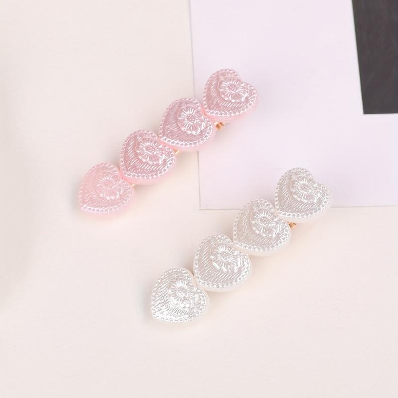 Heart Shape Hair Clip Duck Billed Clip Bangs Clip Hair Accessorie