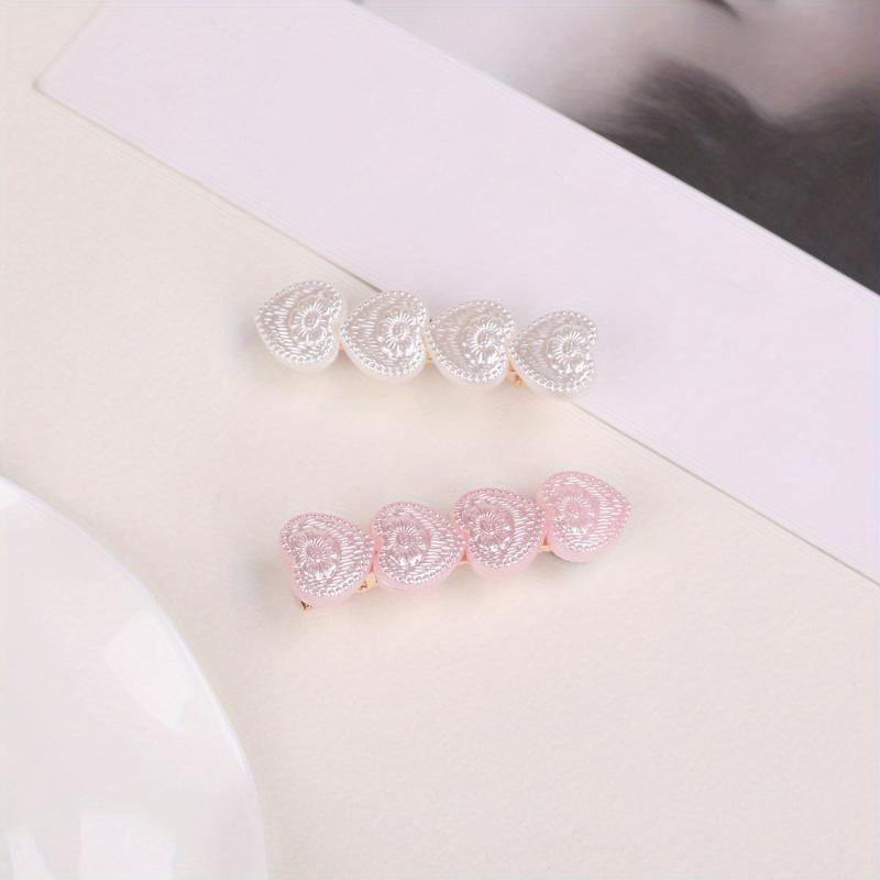 Heart Shape Hair Clip Duck Billed Clip Bangs Clip Hair Accessorie