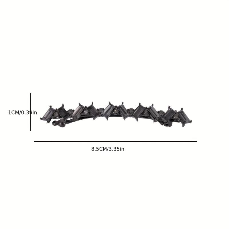 Crystal Hair Clip Retro Style Side Clip Headwear Hair Barrette For Women Girls