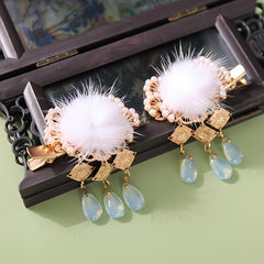 Chinese Style Hanfu Hair Clip Tassel Metal Hairpin Vintage Cheongsam Accessories