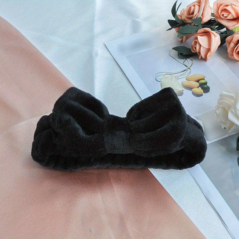 Colorful Bowknot Headband Elastic Hairband for Face Washing Spa
