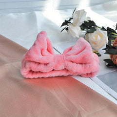 Colorful Bowknot Headband Elastic Hairband for Face Washing Spa