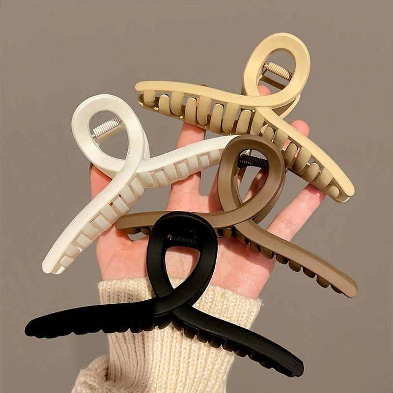Frosted Hair Claw Style Hair Claw Nonslip Ponytail Holder