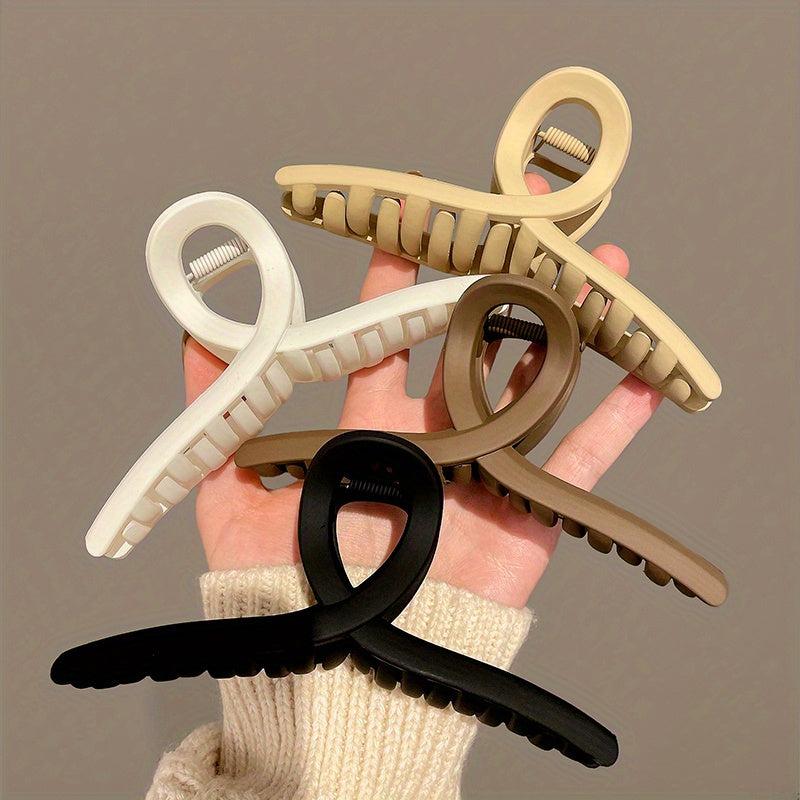 Frosted Hair Claw Style Hair Claw Nonslip Ponytail Holder