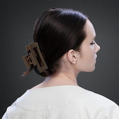 Matte Rectangle Geometric Hair Claw Clip Non Slip Strong Grip Hair Jaw Clip