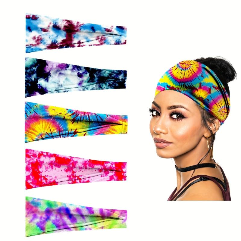Tie Dye Sports Headband Yoga Fitness Turban Bandana