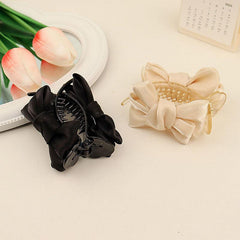 Mesh Bow Hair Claw Clip Nonslip Ponytail Bun Holder