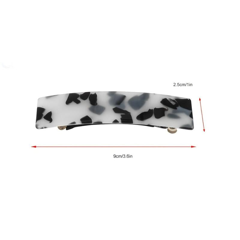 Tortoiseshell Hair Clips Rectangular Buckle Acetate Hair Accessories