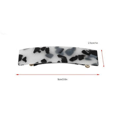 Tortoiseshell Hair Clips Rectangular Buckle Acetate Hair Accessories
