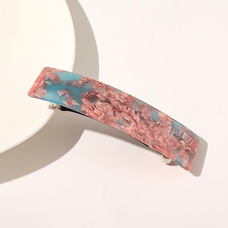 Tortoiseshell Hair Clips Rectangular Buckle Acetate Hair Accessories