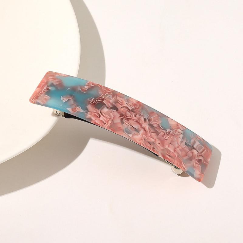 Tortoiseshell Hair Clips Rectangular Buckle Acetate Hair Accessories