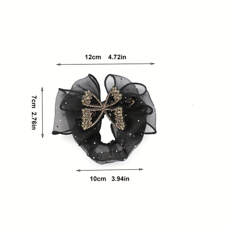 Mesh Hair Tie Back Head Elastic Scrunchie Head Jewelry Hair Accessories