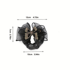 Mesh Hair Tie Back Head Elastic Scrunchie Head Jewelry Hair Accessories