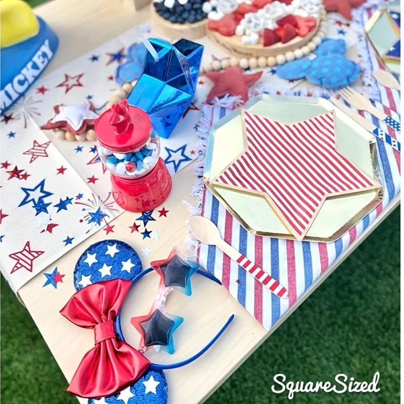 Independence Sequin Star Headband Mouse Ears Bow