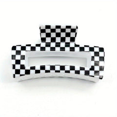 Plaid Pattern Hollow Hair Claw Shark Claw Hair Accessories