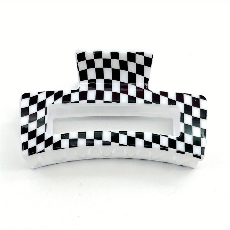 Plaid Pattern Hollow Hair Claw Shark Claw Hair Accessories