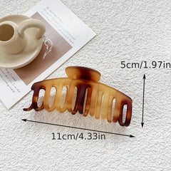 4pcs Tortoiseshell Hair Claw Clips for Women Oversize Matte Hair Clips