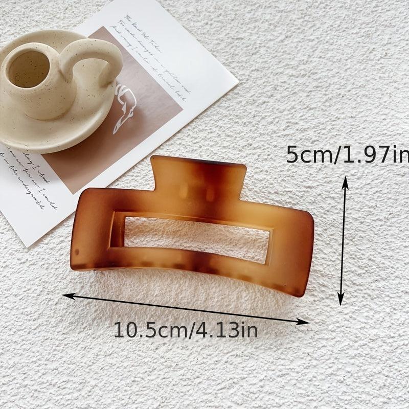 4pcs Tortoiseshell Hair Claw Clips for Women Oversize Matte Hair Clips