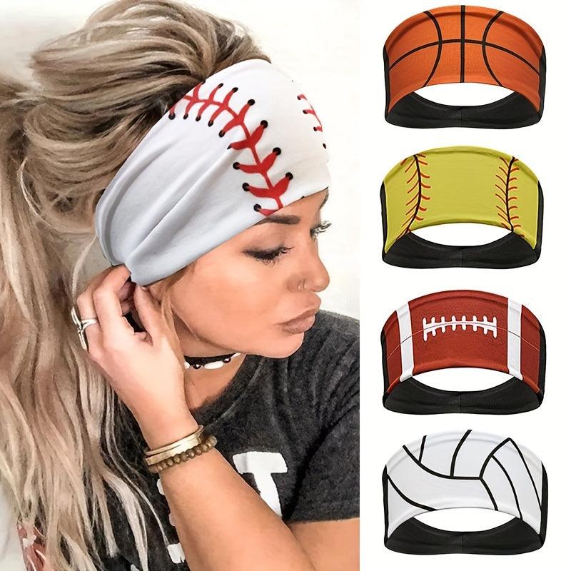 Sport Headband Football Basketball Volleyball Pattern Hair Band