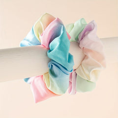 2pcs Tie Dye Scrunchies Hair Tie Ponytail Holder for Women Girls