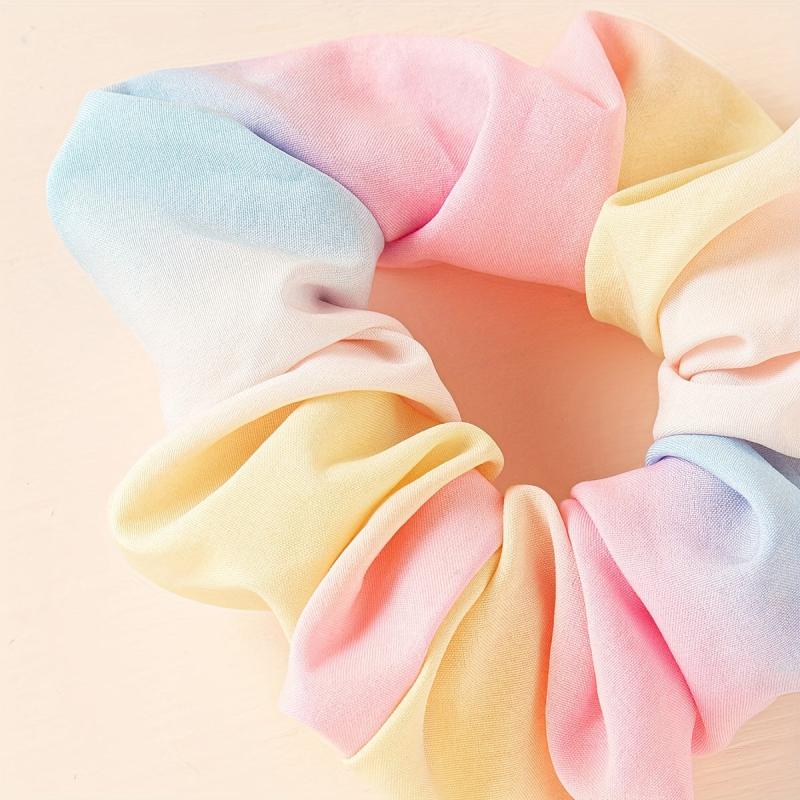 2pcs Tie Dye Scrunchies Hair Tie Ponytail Holder for Women Girls