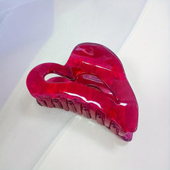 Heart Shaped Hair Claw Clip for Women Girls Hair