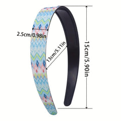 Female Polka Dot Headband Gradient Leopard Print Hair Band