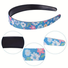Female Polka Dot Headband Gradient Leopard Print Hair Band