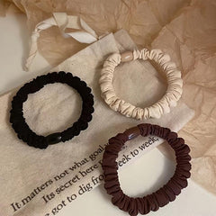10pcs Ruched Hair Tie Scrunchies Elastic Hair Bands Ponytail Holder