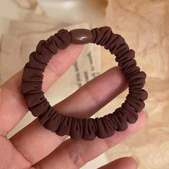 10pcs Ruched Hair Tie Scrunchies Elastic Hair Bands Ponytail Holder